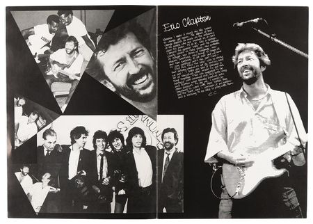 Lot #9409 Eric Clapton Handwritten Statement for the 'Clapton Collins Phillinganes East 86’ Tour Program - Image 4