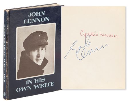 Lot #9041 John and Cynthia Lennon Signed Book - In His Own Write - Image 1