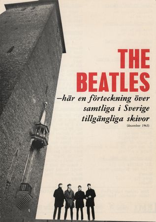 Lot #9089 Beatles 1964 Swedish Promotional Flyer (Odeon EMI Records) - Image 1