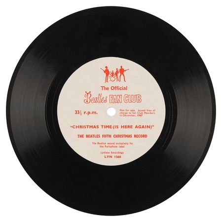 Lot #9039 John Lennon and George Harrison Signed 'Christmas Time (Is Here Again)' 7-Inch Single Record - Obtained at the Magical Mystery Tour Private Movie Screening (December 1967) - Image 6