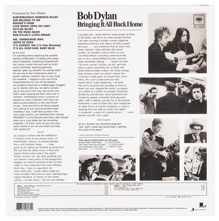 Lot #9128 Bob Dylan Rare Signed Album - Bringing It All Back Home - Image 3
