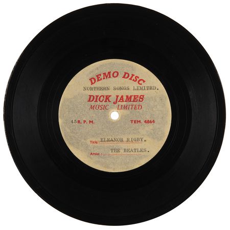 Lot #9029 Beatles Rare Original Acetate for 'Eleanor Rigby' - Image 1