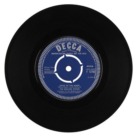 Lot #9257 Rolling Stones 45 RPM Demonstration Single Record for 'Jumpin’ Jack Flash' - Image 2