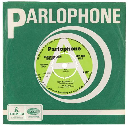Lot #9031 Beatles Rare 45 RPM Demonstration Single Record for 'Lady Madonna' - Image 3