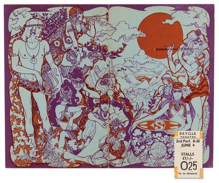 Lot #9238 Jimi Hendrix Experience June 1967 Saville Theatre Program and Ticket Stub - Image 1