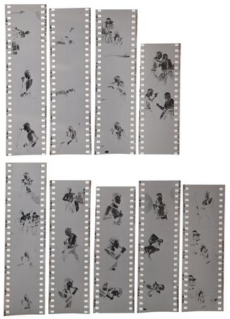 Lot #9342 David Bowie and The Spiders From Mars (27) Photo Negatives from the Final ‘Ziggy Stardust’ Concert (1973 Hammersmith Odeon) - Sold with Copyright - Image 2