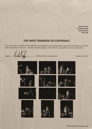 Lot #9267 The Who (12) Concert Negatives - Sold with Copyright - Image 3