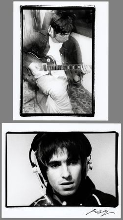 Lot #9496 Oasis: Noel and Liam Gallagher (2) 'Out of the Blue Studios' Photographs by Michael Spencer Jones - Image 1