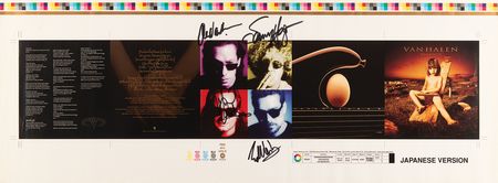 Lot #9393 Van Halen Signed CD Color Proof - Balance - Image 1