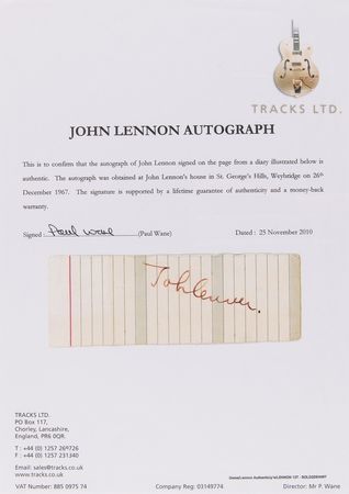 Lot #9047 John Lennon, Cynthia Lennon, and Julian Lennon (3) Signatures with Family Photos by Leslie Bryce - Image 11