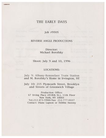 Lot #9211 Bob Dylan: Tony Glover Interview Transcript and Promo Materials for 'No Direction Home' - Image 9
