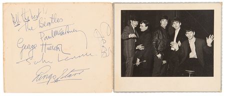 Lot #9006 Beatles Signed Photograph Folder (1963) - Image 1