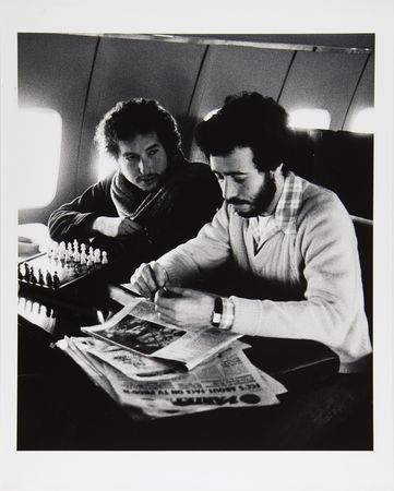 Lot #9150 Bob Dylan and David Geffen Oversized Photograph by Barry Feinstein - 'Starship I, 1974' (Ltd. Ed. #4/24) - Image 1