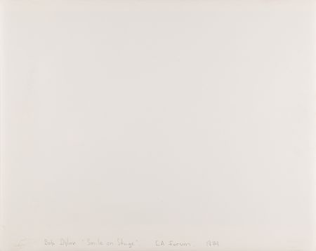 Lot #9155 Bob Dylan Oversized Photograph by Barry Feinstein - 'Smile on Stage, LA Forum, 1974' - Image 2