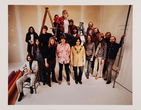 Lot #9345 Eric Clapton and Friends Oversized Photograph by Barry Feinstein - Image 1