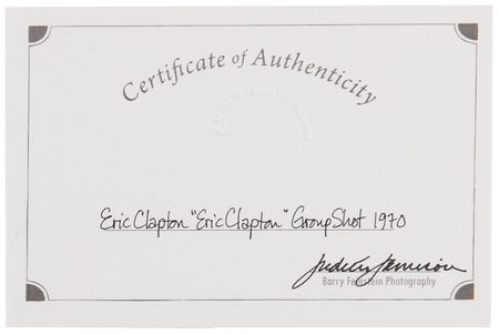 Lot #9345 Eric Clapton and Friends Oversized Photograph by Barry Feinstein - Image 3