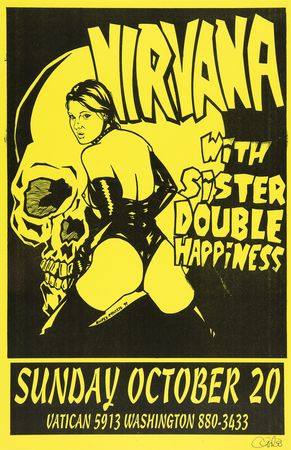 Lot #9484 Nirvana 1991 Houston Concert Poster