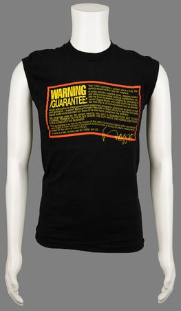 Lot #9397 Frank Zappa (4) Signatures - Multi-Signed Sheet Used for a 1984 Tour Shirt - Image 2
