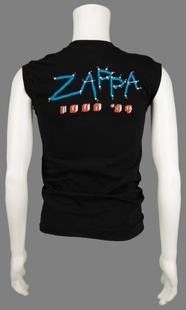 Lot #9397 Frank Zappa (4) Signatures - Multi-Signed Sheet Used for a 1984 Tour Shirt - Image 3