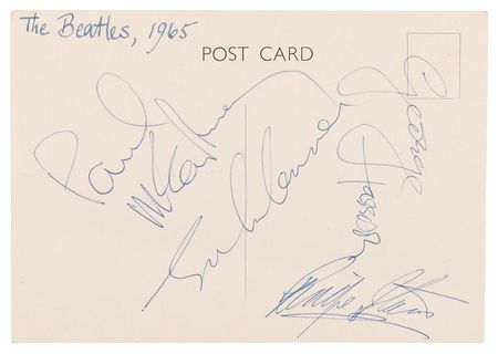 Lot #9010 Beatles Signatures - Obtained at The Connaught Hotel in London (1965) - Image 1