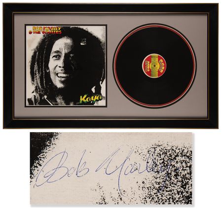 Lot #9350 Bob Marley Signed Album - Kaya - Image 1