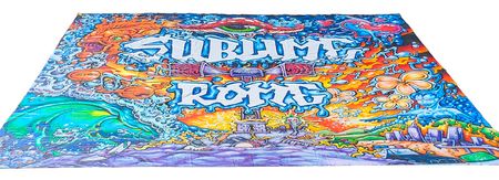 Lot #9491 Sublime with Rome Massive Stage-Used 2015 Summer Tour 'Sirens' Concert Backdrop (33-feet x 30-feet) - Image 1