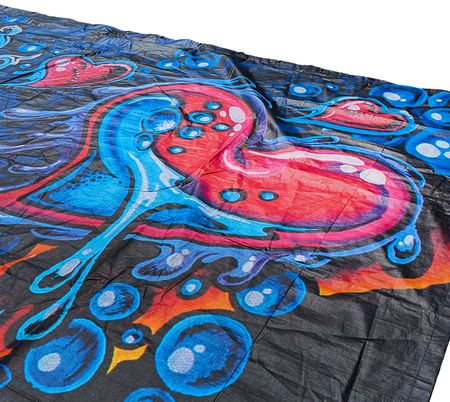 Lot #9491 Sublime with Rome Massive Stage-Used 2015 Summer Tour 'Sirens' Concert Backdrop (33-feet x 30-feet) - Image 11