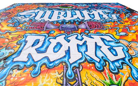 Lot #9491 Sublime with Rome Massive Stage-Used 2015 Summer Tour 'Sirens' Concert Backdrop (33-feet x 30-feet) - Image 3