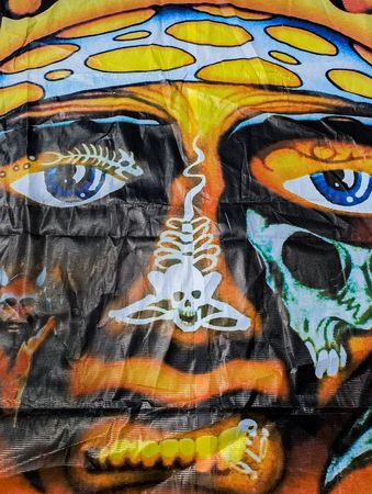 Lot #9490 Sublime with Rome Huge Stage-Used 2015 Summer Tour 'Burning Sun' Concert Backdrop (30-feet x 20-feet) - Image 6