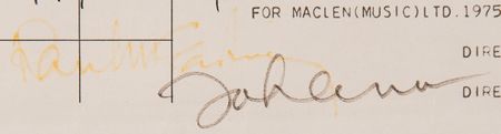 Lot #9036 John Lennon and Paul McCartney Signed Maclen (Music) Ltd. Check (1975) - Image 4