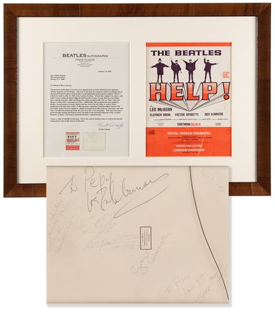 Lot #9011 Beatles Rare Signed Help! Royal World Premiere Program - Image 1