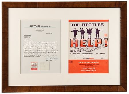 Lot #9011 Beatles Rare Signed Help! Royal World Premiere Program - Image 2