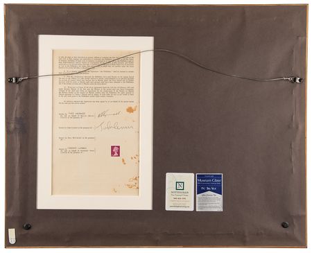 Lot #9040 John Lennon and Neil Aspinall Signed Copyright Agreement for the Beatles Song 'Happiness Is A Warm Gun' - Image 3