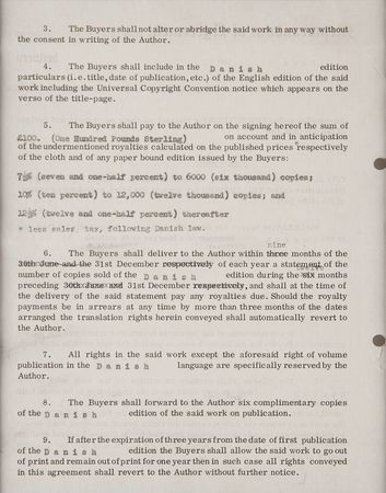Lot #9044 John Lennon Twice-Signed Document for the Publication of His First Book, In His Own Write - Image 8