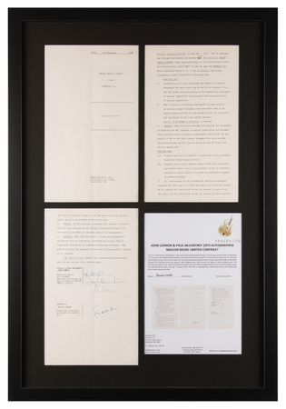 Lot #9037 John Lennon and Paul McCartney Signed Contract for the Promotion of Maclen Music Limited (1975) - Image 2