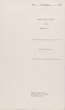 Lot #9037 John Lennon and Paul McCartney Signed Contract for the Promotion of Maclen Music Limited (1975) - Image 3