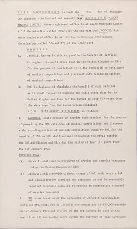 Lot #9037 John Lennon and Paul McCartney Signed Contract for the Promotion of Maclen Music Limited (1975) - Image 4
