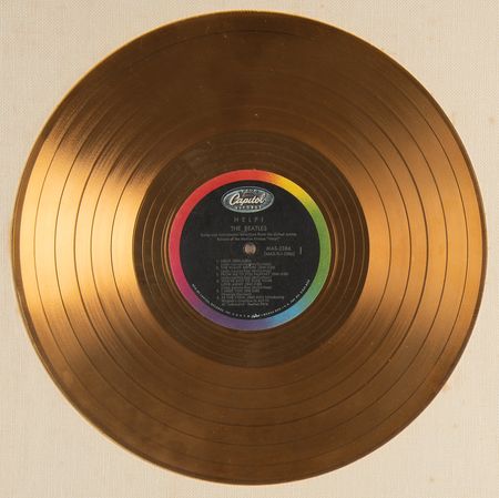 Lot #9024 Beatles RIAA Gold Record Sales Award for 'Help!' - Image 2