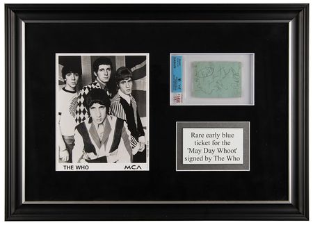 Lot #9268 The Who Early Signed 'May Day Whoot'