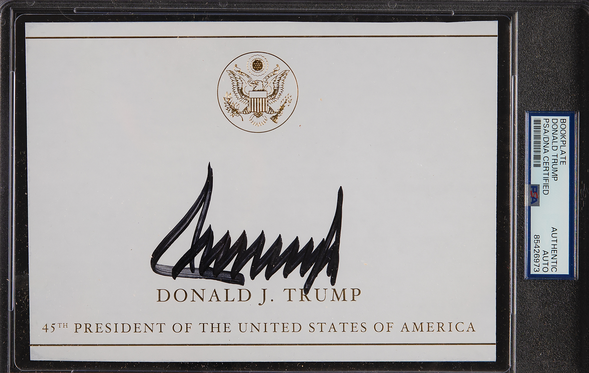 Donald Trump Signature RR Auction