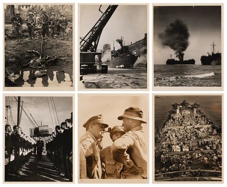 Lot #410 World War II: Henry J. Renzi's Photographic Archive (700+) as a Coast Guard Cameraman During the European and Pacific Campaigns - Image 8