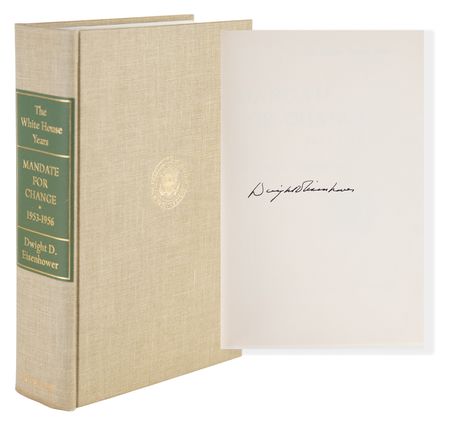 Lot #474 Dwight D. Eisenhower Signed Book - Mandate for Change - Image 1