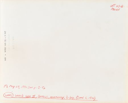 Lot #379 Robert Capa 'Omaha Beach During the D-Day Landings' Wire Photograph - Image 3