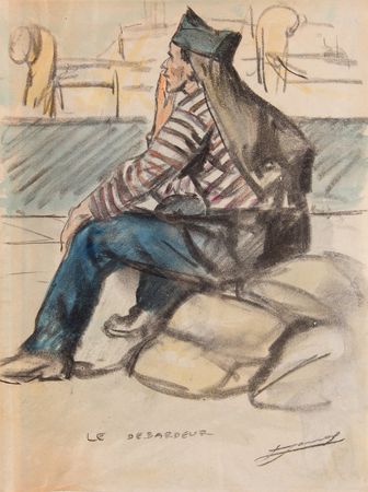 Lot #354 Lucien Jonas (8) Original WWI Drawings in Limited Edition Book Set - Image 7