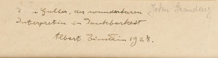 Lot #209 Albert Einstein Signed Photograph (1928) - Image 3