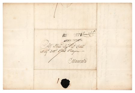 Lot #298 Monaldo Leopardi Letter Signed - Image 2