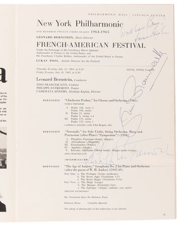 Lot #750 Leonard Bernstein's Stage-Used Baton for NY Philharmonic's Performance of Shostakovich's Symphony No. 5 in 1967 - Image 6