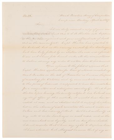 Lot #120 Zachary Taylor Letter Signed, Defying His Superiors After the Battle of Buena Vista - Image 3