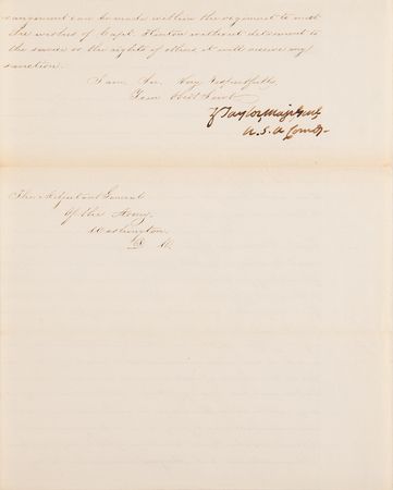 Lot #120 Zachary Taylor Letter Signed, Defying His Superiors After the Battle of Buena Vista - Image 4