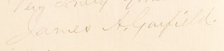 Lot #16 James A. Garfield Autograph Letter Signed as President - Image 2